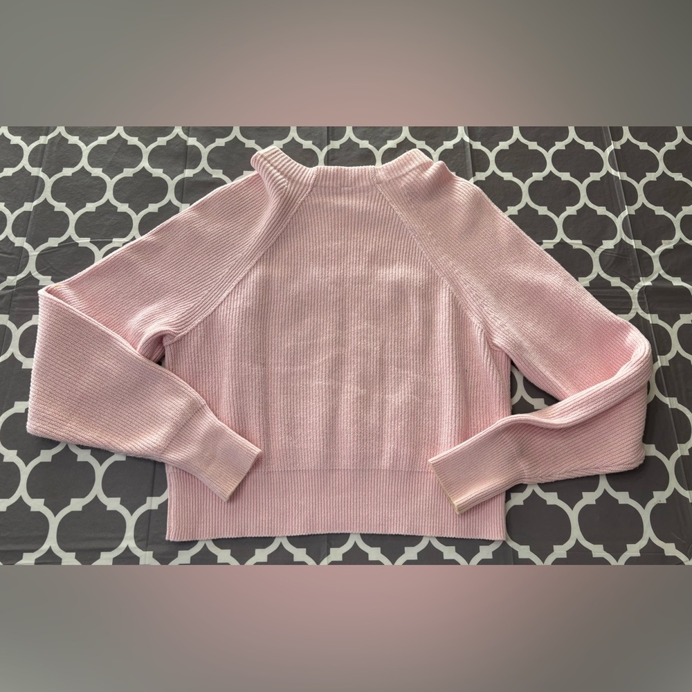 FREE PEOPLE Too Good Pink Knit Oversized Ribbed Sweater - Picture 4 of 6